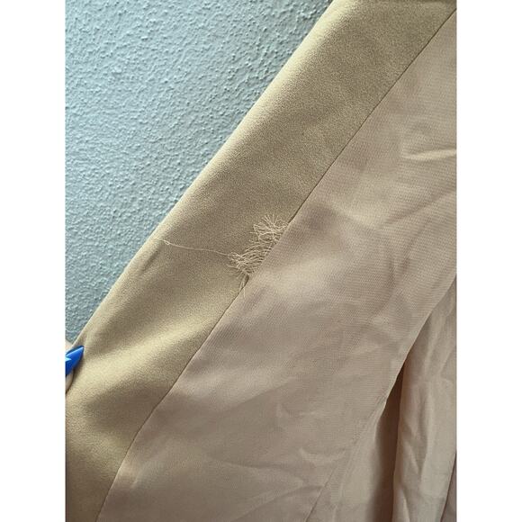 LC Lauren Conrad Womens Blazer Size 12 Brown Long Sleeve Open Front Collared - Picture 7 of 14